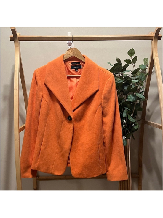 Jones Wear Jackets & Blazers - Jones New York Women's Bright Orange Blazer
